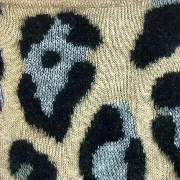 M&S Collection Animal Print Round Neck Jumper - Picture 9 of 9